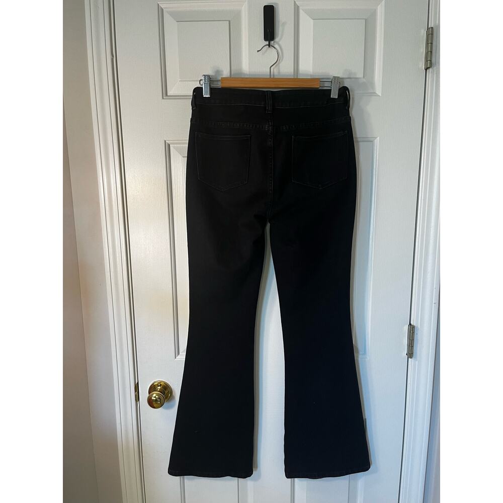 Soft Surroundings High Rise Flare Black Stretchy Jeans sz. XS - Picture 2 of 7